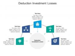 Deduction investment losses ppt powerpoint presentation layouts portfolio cpb