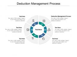 Deduction management process ppt powerpoint presentation infographics master slide cpb