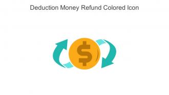Deduction Money Refund Colored Icon In Powerpoint Pptx Png And Editable Eps Format