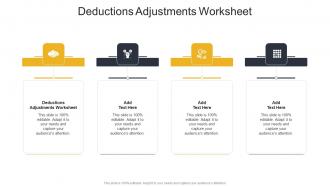Deductions Adjustments Worksheet In Powerpoint And Google Slides Cpb