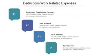 Deductions Work Related Expenses Ppt Powerpoint Presentation Layouts Demonstration Cpb