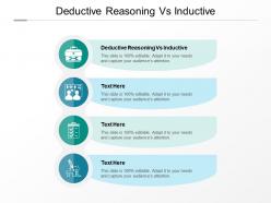 Deductive reasoning vs inductive ppt powerpoint presentation infographic template slide cpb