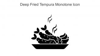 Deep Fried Tempura Monotone Icon In Powerpoint Pptx Png And Editable Eps Format