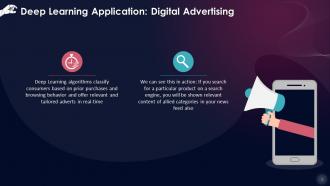 Deep Learning Applications Digital Advertising Training Ppt