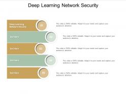 Deep learning network security ppt powerpoint presentation summary pictures cpb