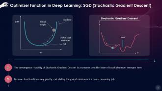 Deep Learning Optimizer Function Stochastic Gradient Descent Training Ppt