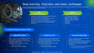 Deep Learning Overview Use Cases Challenges How AI Is Revolutionizing Finance Industry AI SS