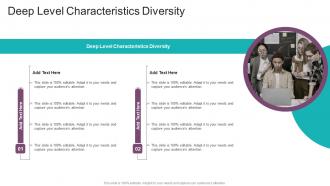 Deep Level Characteristics Diversity In Powerpoint And Google Slides Cpb