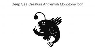 Deep Sea Creature Anglerfish Monotone Icon In Powerpoint Pptx Png And Editable Eps Format