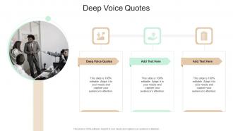Deep Voice Quotes In Powerpoint And Google Slides Cpb