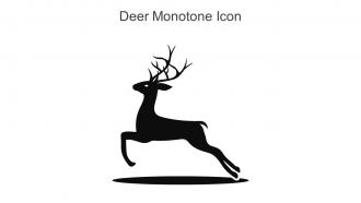 Deer Monotone Icon In Powerpoint Pptx Png And Editable Eps Format