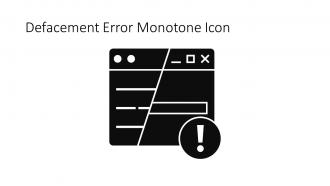 Defacement Error Monotone Icon In Powerpoint Pptx Png And Editable Eps Format