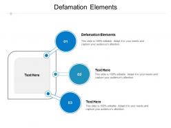 Defamation elements ppt powerpoint presentation model graphic tips cpb