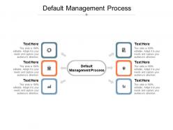 Default management process ppt powerpoint presentation pictures background images cpb
