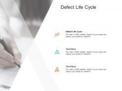 Defect life cycle ppt powerpoint presentation show deck cpb