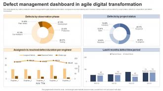 Defect Management Dashboard In Agile Digital Transformation