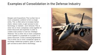 Defense Industry Consolidation powerpoint presentation and google slides ICP Impressive Content Ready