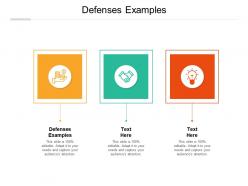 Defenses examples ppt powerpoint presentation slides files cpb