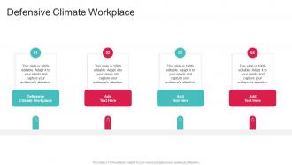 Defensive Climate Workplace In Powerpoint And Google Slides Cpb