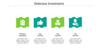 Defensive investments ppt powerpoint presentation inspiration infographics cpb