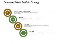 Defensive patent portfolio strategy ppt powerpoint presentation styles graphics cpb