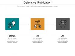 Defensive publication ppt powerpoint presentation show structure cpb