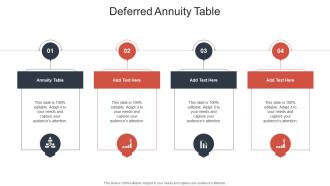 Deferred Annuity Table In Powerpoint And Google Slides Cpb