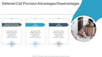 Deferred Call Provision Advantages Disadvantages In Powerpoint And Google Slides Cpb