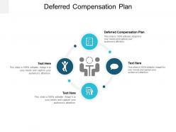 Deferred compensation plan ppt powerpoint presentation file example cpb