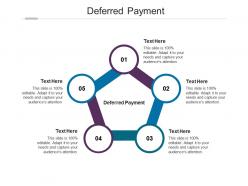 Deferred payment ppt powerpoint presentation infographic template influencers cpb