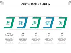 Deferred revenu liability ppt powerpoint presentation file ideas cpb