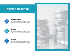 Deferred revenue ppt powerpoint presentation gallery backgrounds cpb
