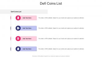 Defi Coins List In Powerpoint And Google Slides Cpb