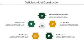 Deficiency List Construction Ppt Powerpoint Presentation File Slide Cpb
