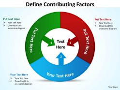Define contributing diagram factors 11