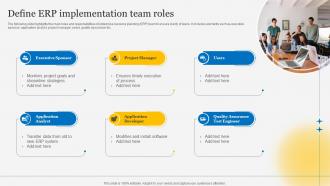 Define ERP Implementation Team Understanding Steps Of ERP Implementation Process