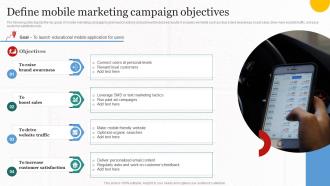 Define Mobile Marketing Campaign Objectives Implementing Cost Effective MKT SS V