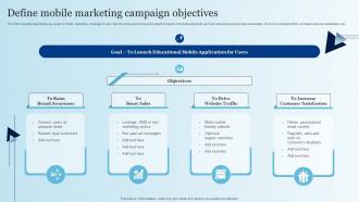 Define Mobile Marketing Campaign Objectives Integrating Mobile Marketing MKT SS V