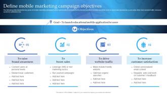 Define Mobile Marketing Campaign Objectives Mobile Marketing Guide For Small Businesses