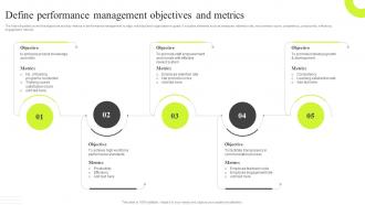 Define Performance Management Objectives And Metrics Traditional VS New Performance