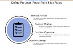 Define purpose powerpoint slide rules