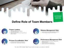 Define role of team members ppt powerpoint presentation file maker