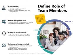 Define Role Of Team Members Ppt Powerpoint Presentation Show Grid