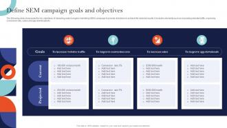 Define SEM Campaign Goals And Objectives Sem Ad Campaign Management To Improve Ranking