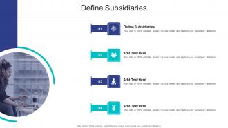 Define Subsidiaries In Powerpoint And Google Slides Cpb
