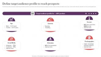 Define Target Audience Profile To Reach Prospects Strategic Real Time Marketing Guide MKT SS V