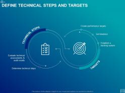 Define technical steps and targets ppt powerpoint presentation slide