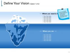 Define your vision ppt background images