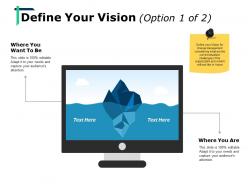 Define your vision ppt show background designs