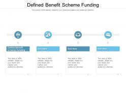 Defined benefit scheme funding ppt powerpoint presentation styles slides cpb